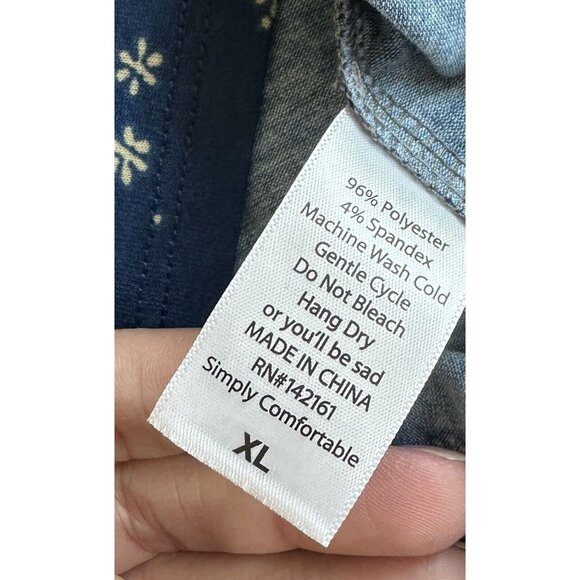 LulaRoe Irma Gray Blue Tunic Shirt Top, Sz XL, NWT New W Tags, Extra Large - Picture 3 of 4